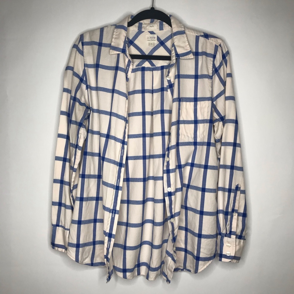 J. Crew boy fit flannel button up